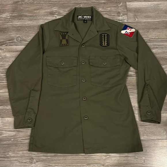 JAC VANEK army jacket I HATE EVERYONE size small - Picture 3 of 14